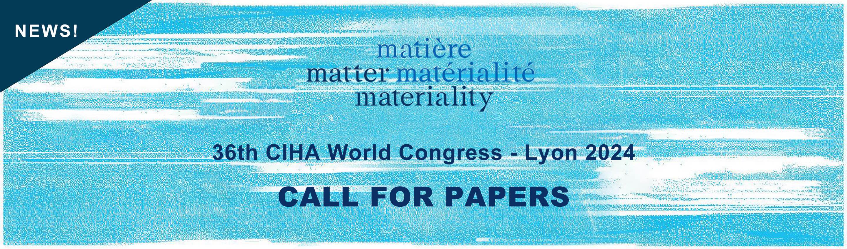 CFP 36th CIHA World Congress  Lyon 2024