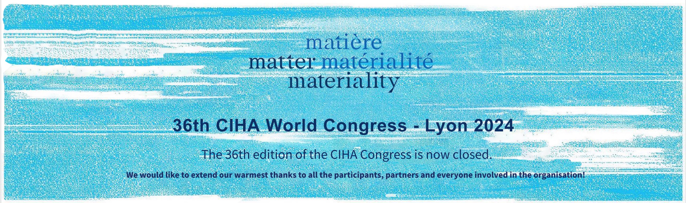 36th CIHA World Congress  Lyon 2024